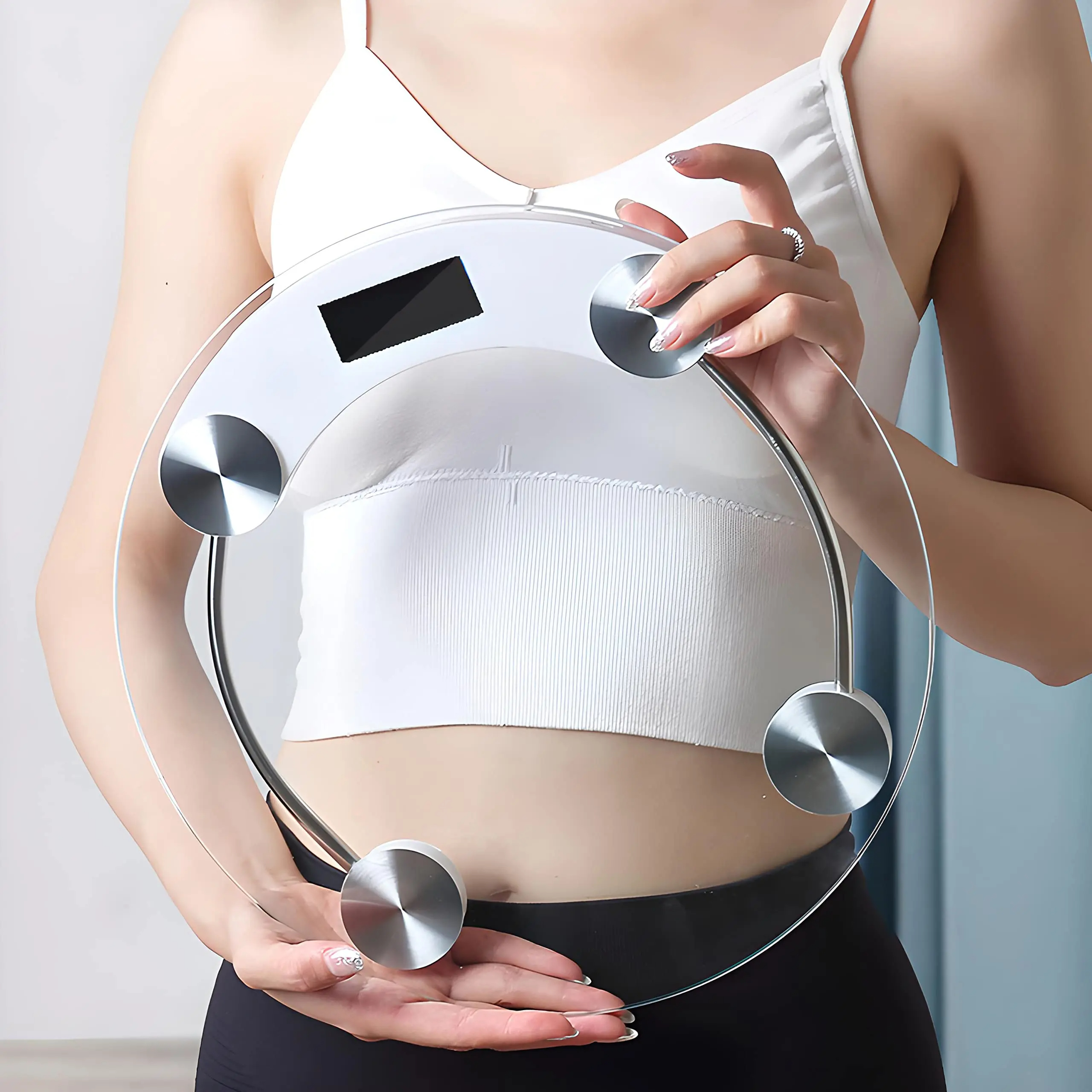 Fashion Round Weight Scale Ele - Digital Body Weight Scale บทวิจารณ์และราคา