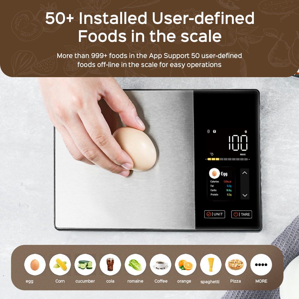 Smart Kitchen Scale Connects t - Digital Body Weight Scale บทวิจารณ์และราคา
