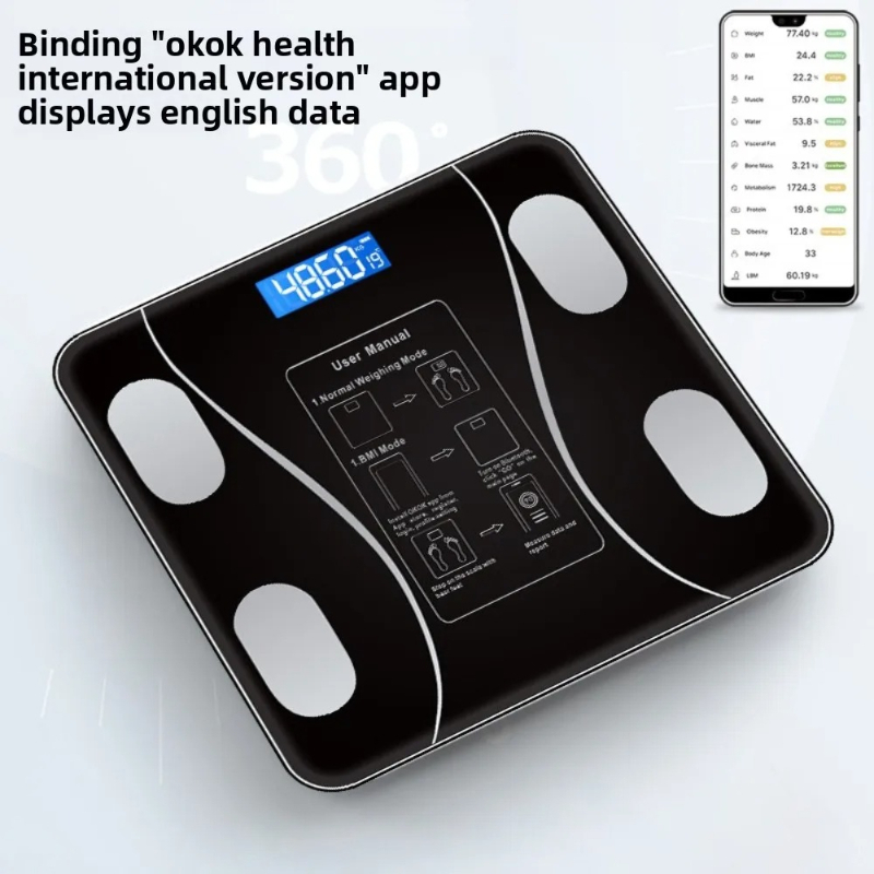 26X26cm Rechargeable Model Sma - Digital Body Weight Scale บทวิจารณ์และราคา