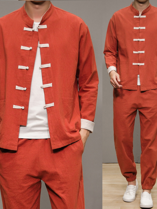 Chinese Style Cotton Linen Tan - Health & Wellness Stores บทวิจารณ์และราคา