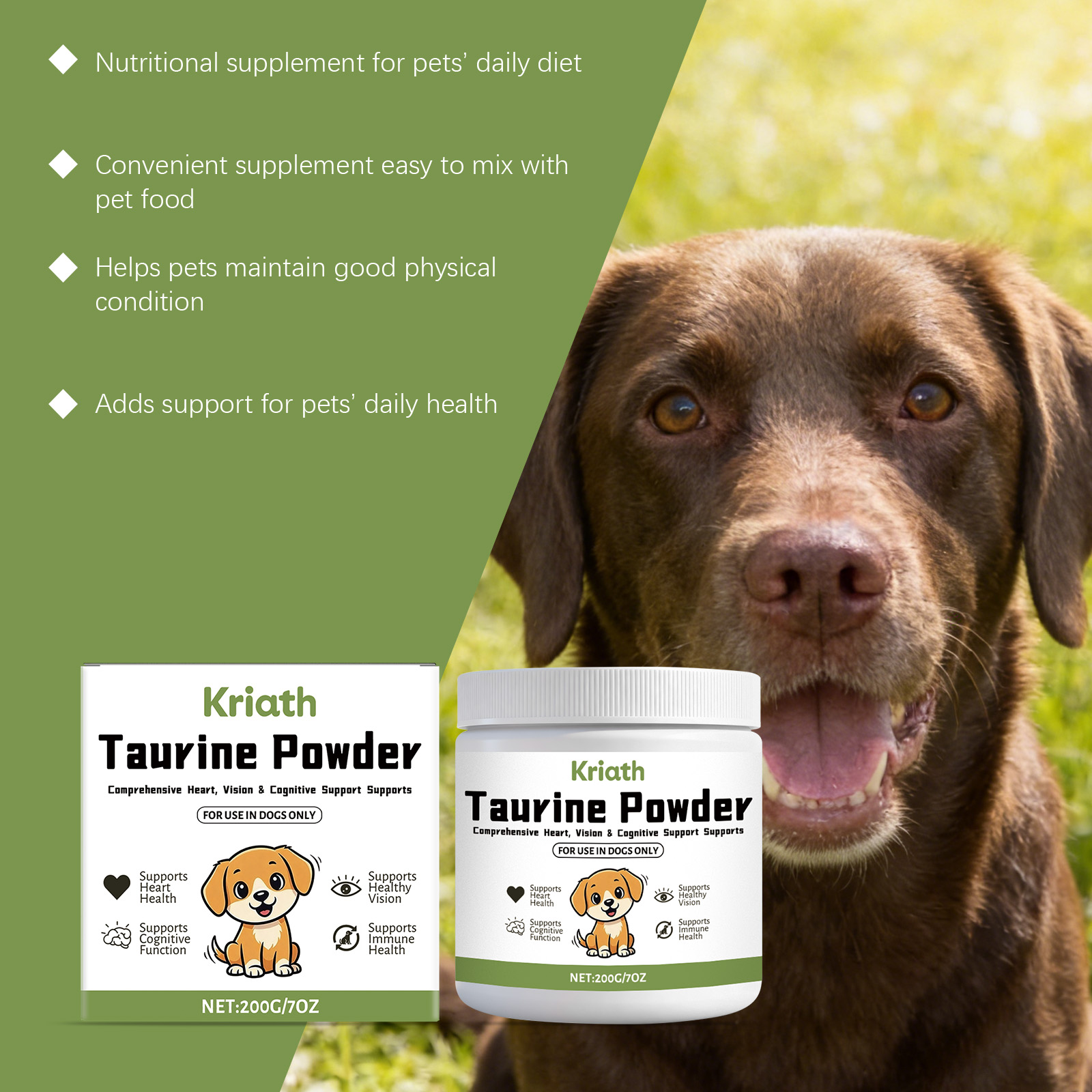 Dog Taurine Powder Easy-To-Mix - Wellness Health Nutrition บทวิจารณ์และราคา