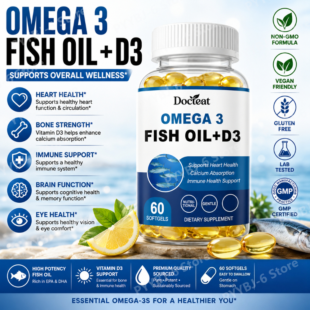Omega-3 Fish Oil Supports Card - Wellness Health Nutrition บทวิจารณ์และราคา