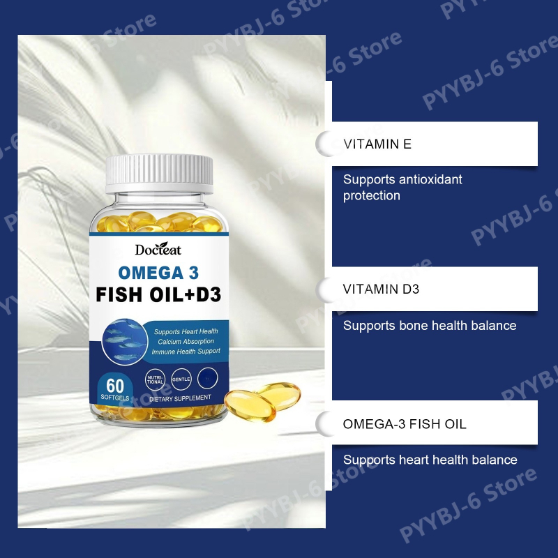 Omega-3 Fish Oil Supports Card - Wellness Health Nutrition บทวิจารณ์และราคา